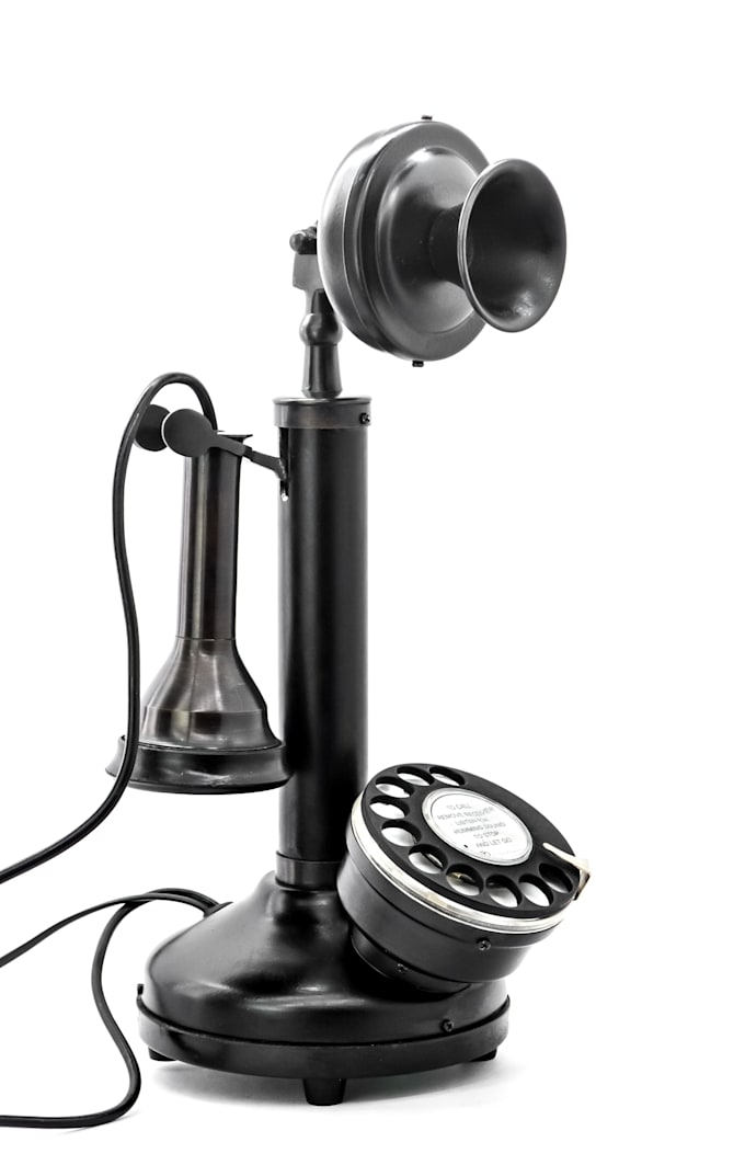 Candlestick rotary dial telephone by Retailhooks Fiverr