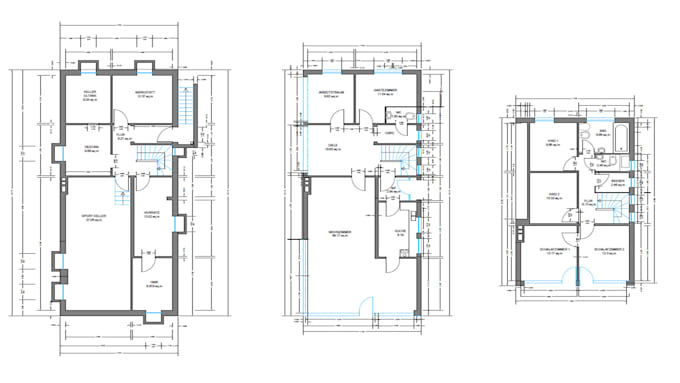 draw architectural floorplan drawings and blueprints