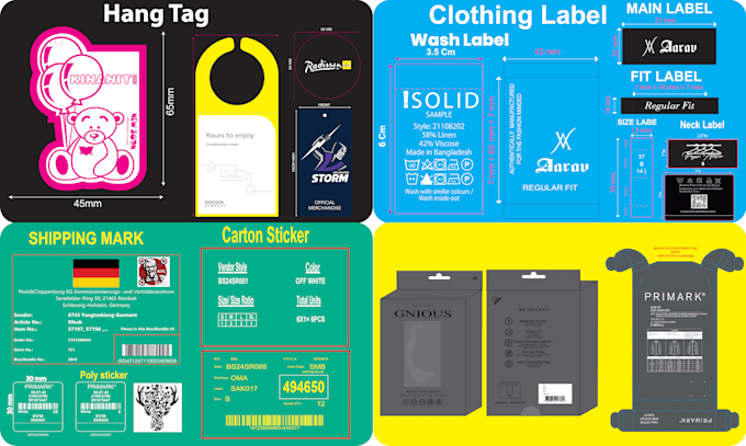 design carton sticker barcode sticker  shipping labels in 1 hour