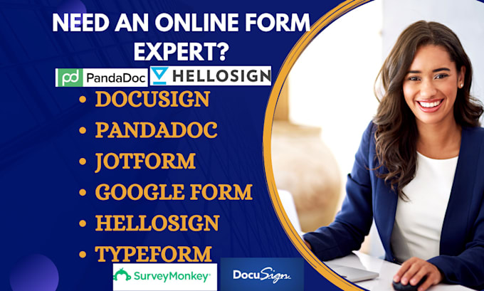 Create adobesign ecosign docusign pandadoc hellosign fillable document