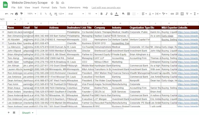 data entry, lead generation and web research for you