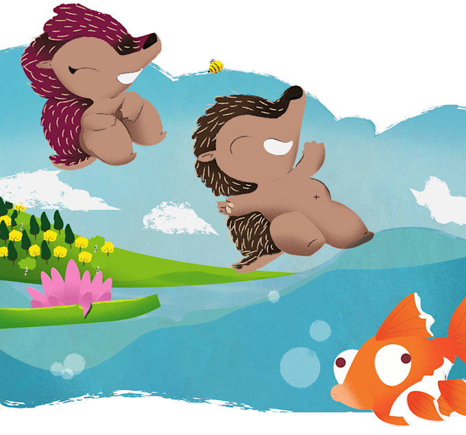 illustrate a cute childrens book as you wish