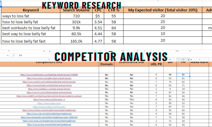 Do keyword research, competitive analysis, and seo audit by Nayeemhy ...