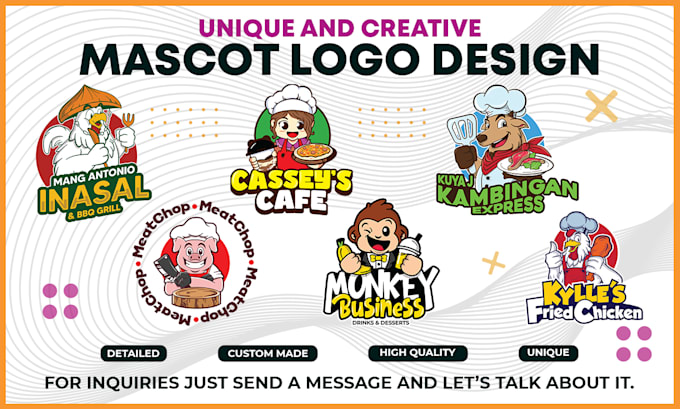 design custom mascot or character logo