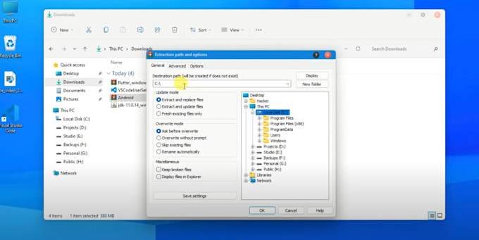 install and setup flutter sdk on your windows or mac