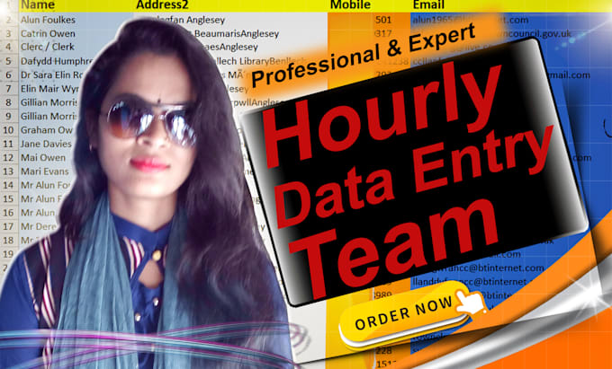 do hourly data entry job with data entry expert team