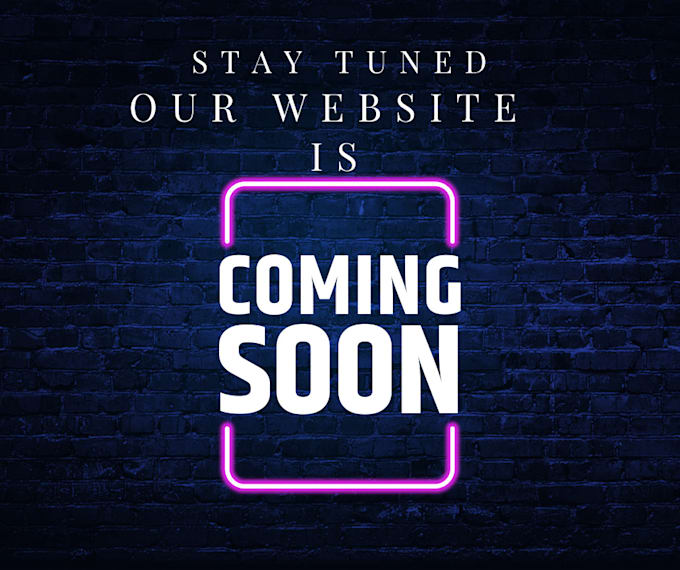 design  an eye catching coming soon page for your website