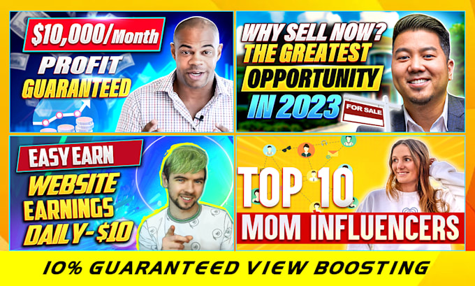 design  eye catchy youtube thumbnails