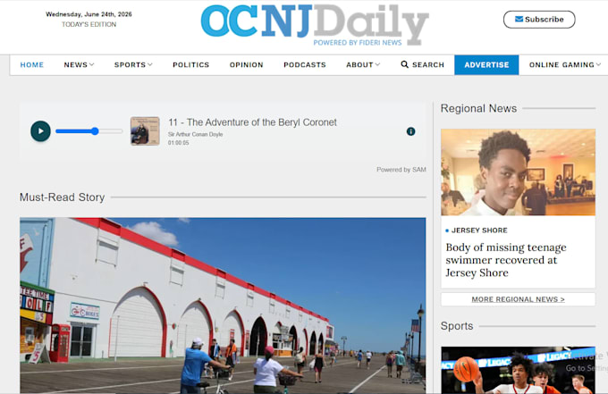 guest post on parkmagazineny, nerdbot, ocnjdaily, todaynews,