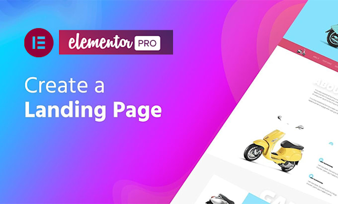 design premium landing or sales funnel page with elementor