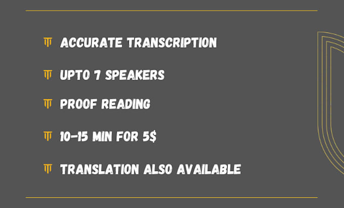 be your permanent transcriber