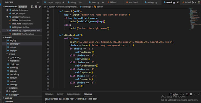 Create a custom python program and python assignments by Maaxahmad | Fiverr