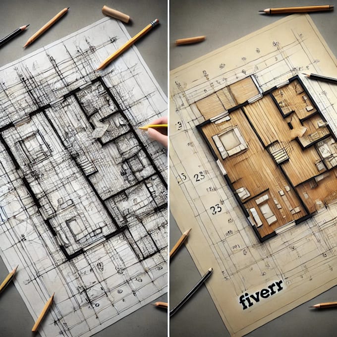 convert rough image in autocad