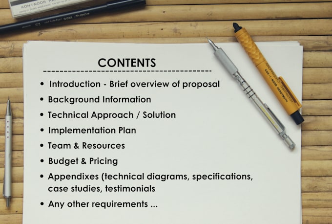 write a winning technical proposal in response to rfp