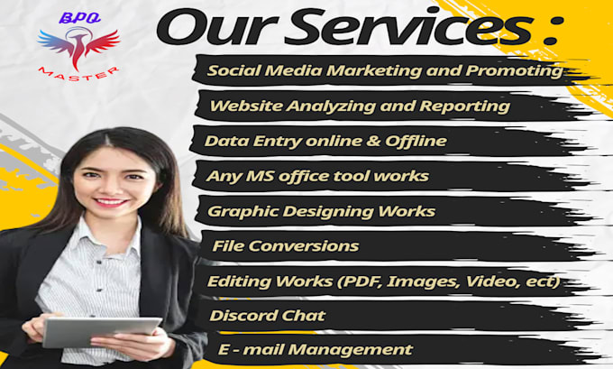 expert personal assistant and bpo specialist for your business