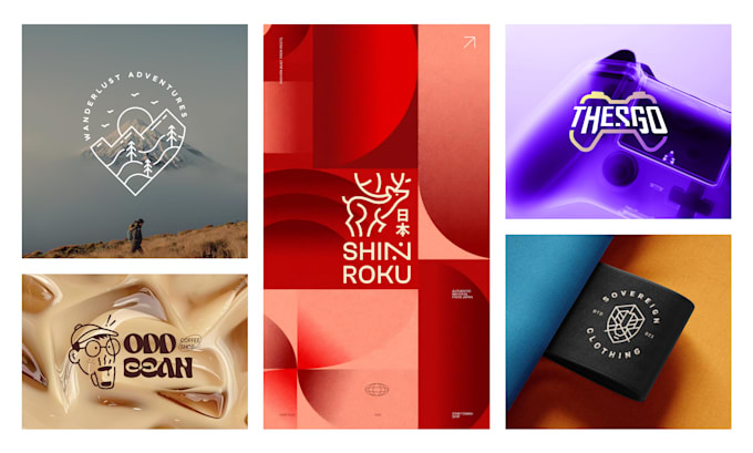 design a modern minimalist business logo for your startup