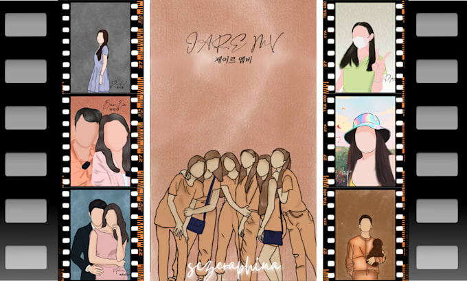 do your faceless cartoon portrait