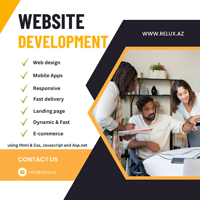 design a custom responsive website using html css and js