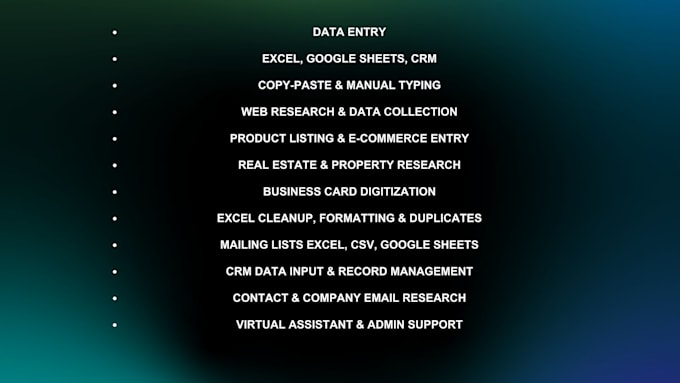 type, do data entry and collect data without using ai