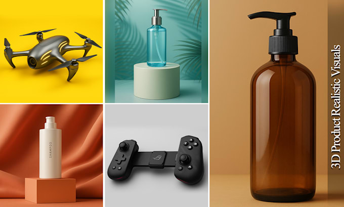 3d product modeling, realistic 3d rendering for amazon and product rendering