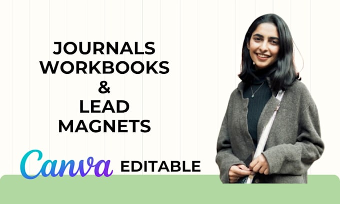create canva workbook, lead magnet, journal, and PDF layout