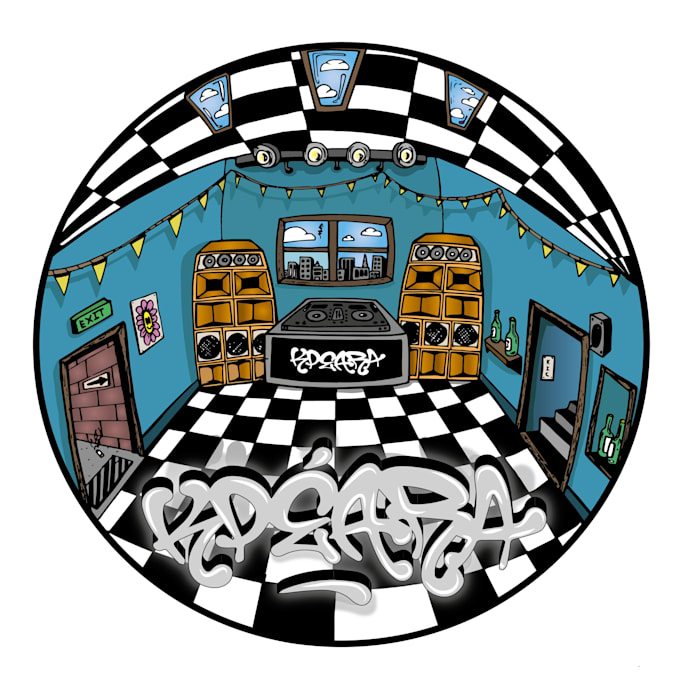 Draw you fisheye perspective art by Oscarwildblood | Fiverr