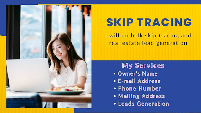 Do bulk skip tracing and real estate lead generation by Taniaakter8 Do bulk skip tracing and real estate lead generation by Taniaakter8