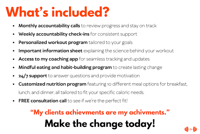 create personalized fitness program