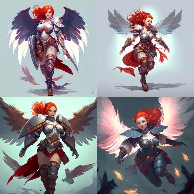 create original ai generated character design, digital art