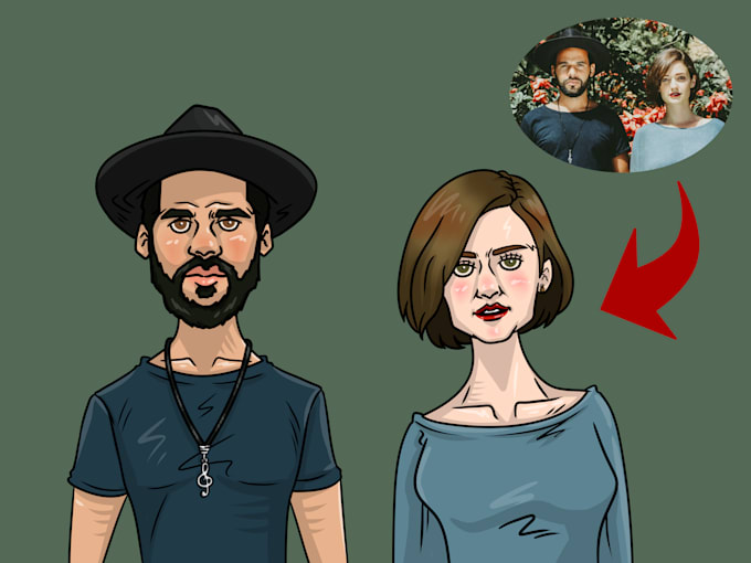 draw a cartoon from your photo
