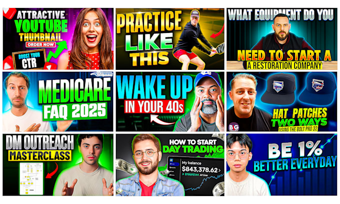design attractive clickbait amazing viral best youtube thumbnail in 2hr