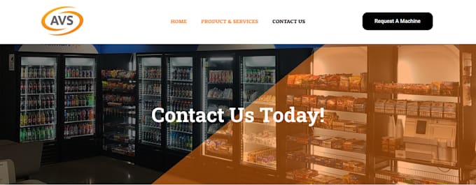 create a professional vending machine website for your business