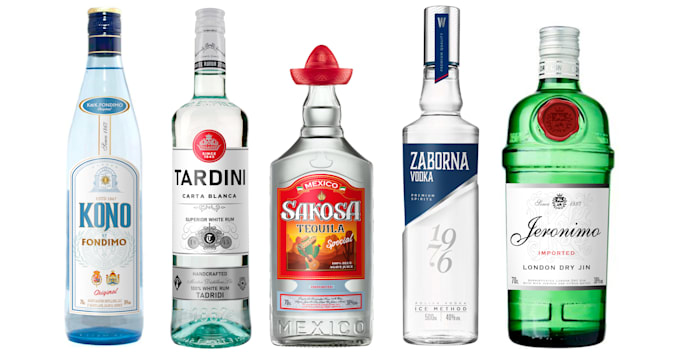design a wine label, gin, vodka, whisky, brandy, tequila, beer, whiskey, rum