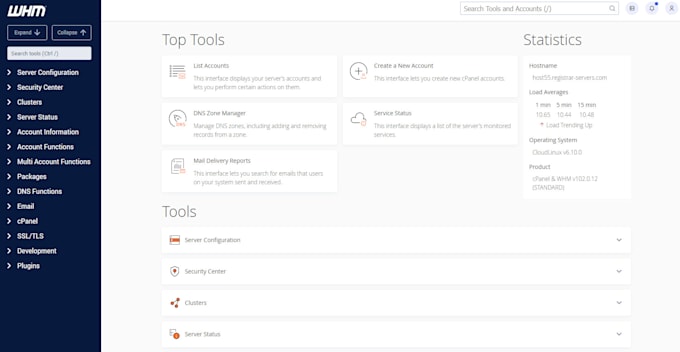 install cpanel whm on your vps or dedicated server