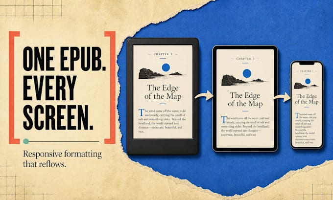 turn your PDF jpeg png into epub amazon approved file for your ebook