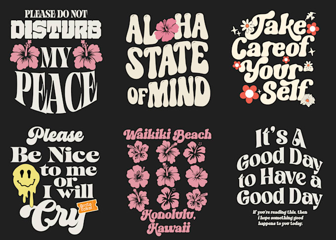 provide trendy retro groovy etsy tshirt designs bundle for pod