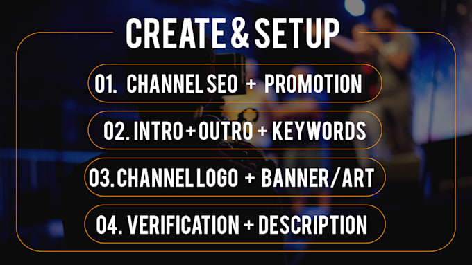 create SEO optimized youtube channel