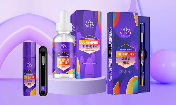 do best cbd, vape, gummy, cannabis, tincture packaging box design and label