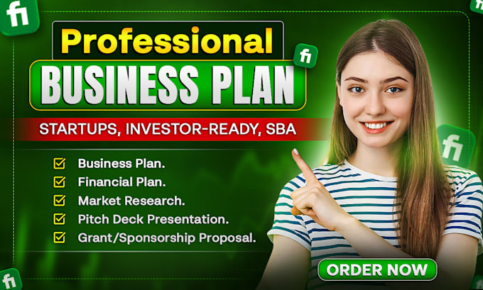 develop investor ready business plan, pitch deck, and financial modeling
