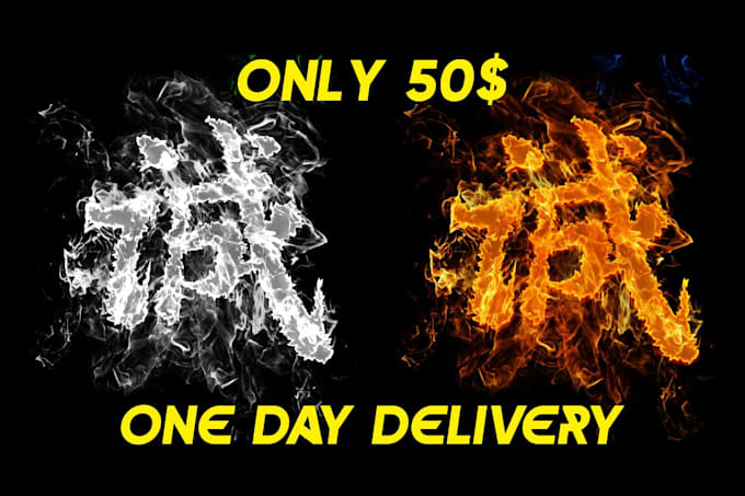 make high quality flame logo or text effect