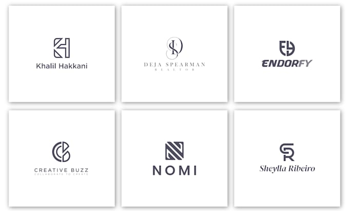 design initial letter, monogram logo for personal brand