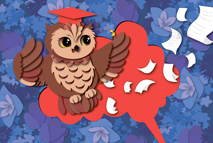 create unique animal paper cut out illustration