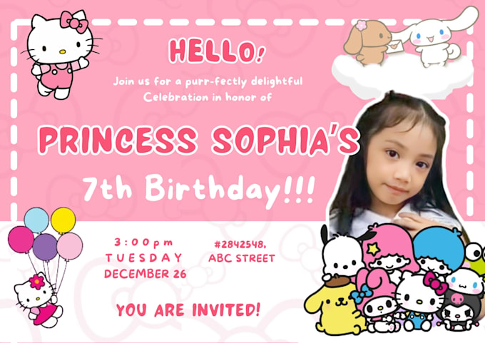 design a birthday invitation