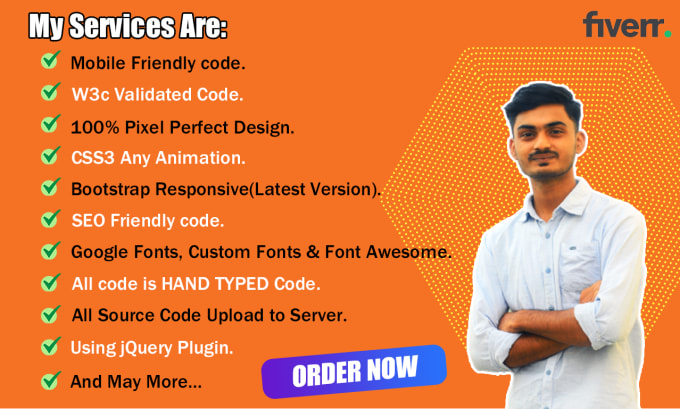 convert figma, PSD, xd, sketch or PDF to HTML responsive