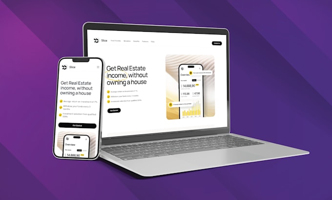 convert figma to responsive react js website with tailwind css or material ui
