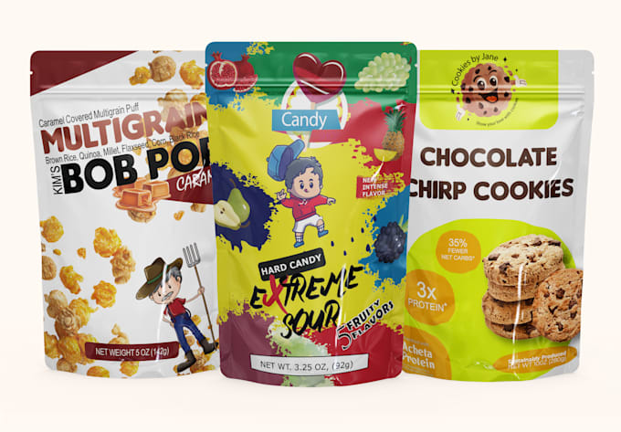 do pouch design, food packaging design, tea pouch packaging design