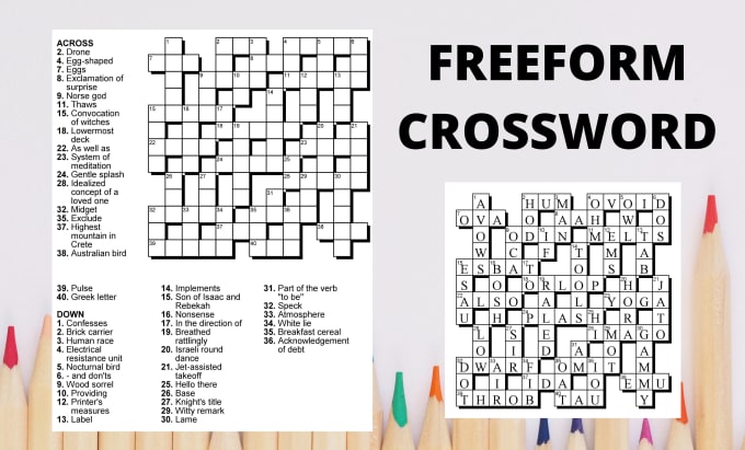 Create custom and unique niche base crossword puzzle for kdp word game