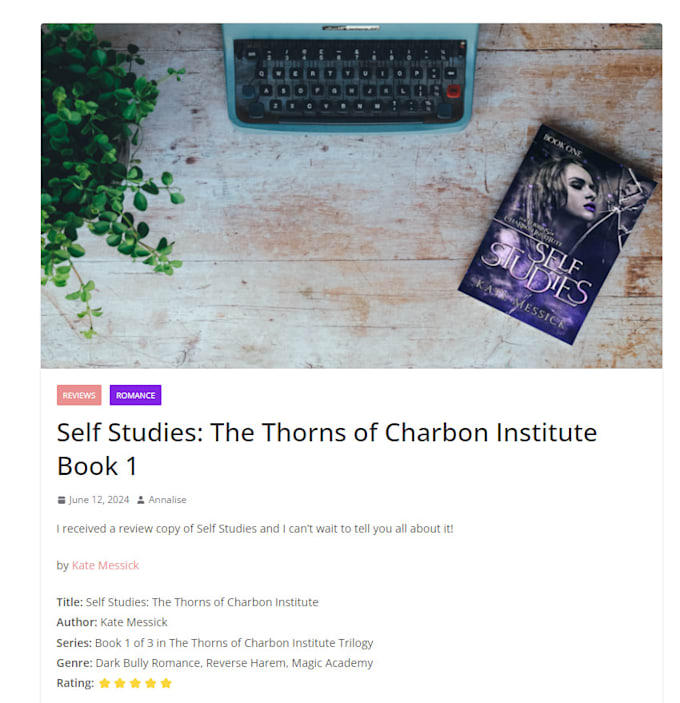 read and review your book on my blog