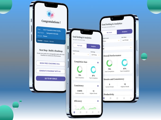 design premium mobile app UI for ios and android