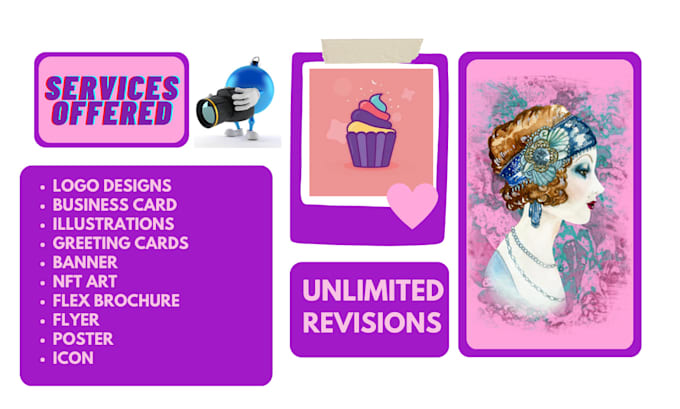 create any kind of graphic design with creative ideas